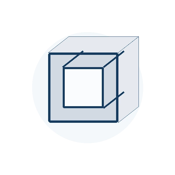 Sección de perfil de aluminio