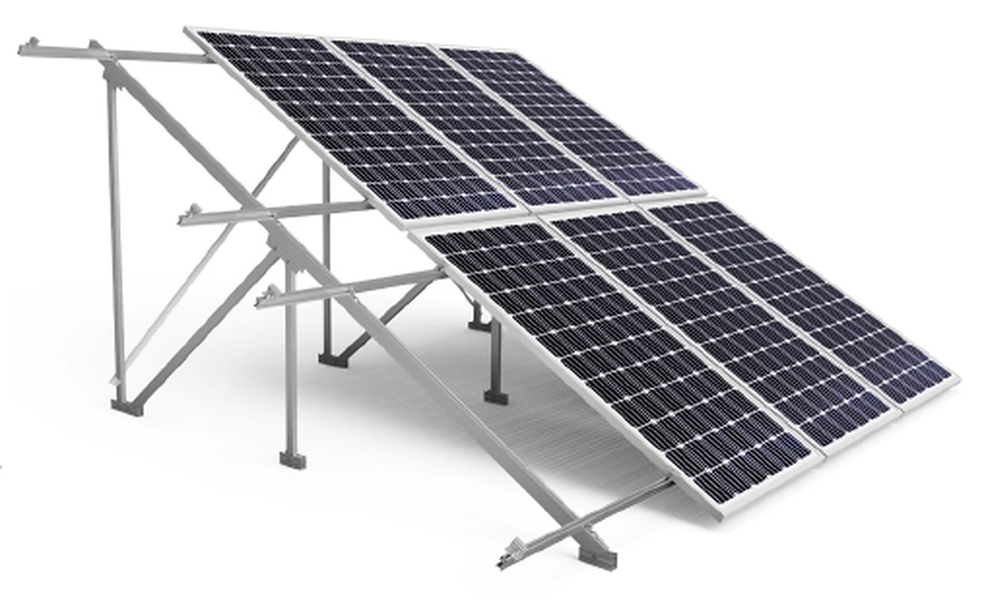 Estructura inferior de montaje para paneles solares